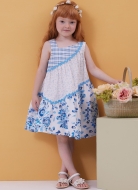 Sewing pattern Tiered dress for girls Butterick 6988