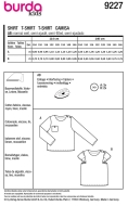 Sewing pattern Childrens shirt with flutter sleeves Burda 9227