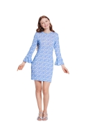 Schnittmuster einfaches Jerseykleid mit Ärmelvarianten Burda 5805 Gr. 34-48