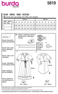 Sewing pattern Misses dress with wrap look Burda 5819