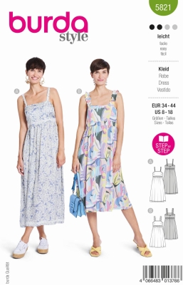 dress-sewing-pattern-for-women-burda-5821-sewing-instructions