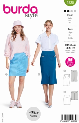 skirt-sewing-pattern-for-women-burda-5825-sewing-instructions