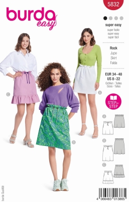 skirt-sewing-pattern-for-women-burda-5832-sewing-instructions