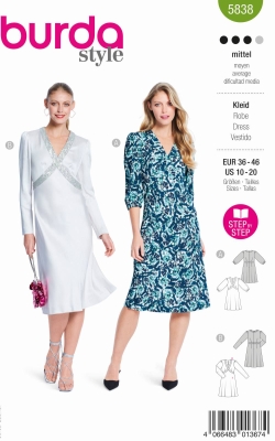 dress-sewing-pattern-for-women-burda-5838-sewing-instructions