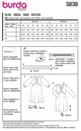 Sewing pattern Misses dress with neckline facing Burda 5838