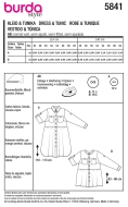 Sewing pattern Misses tunic or tunic dress Burda 5841