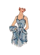 Sewing pattern Vintage dress 1950s Simplicity 9536