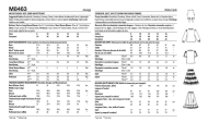Sewing pattern misses set McCalls 8463