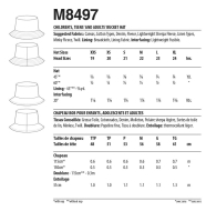 Sewing pattern Bucket hat McCalls 8497