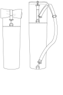 PDF-Schnittmuster praktische Yogamattentasche mit Karabiner named Aura