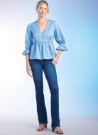 Sewing pattern Blouse shirt with V-neck Simplicity 9748