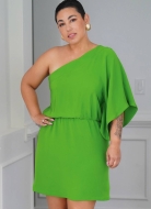 Sewing pattern Misses dress one shoulder bare Simplicity...