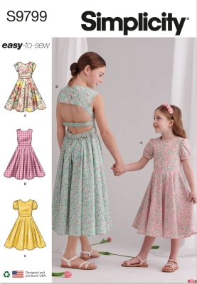 girls-dress-sewing-pattern-for-girls-simplicity-9799-sewing-instructions