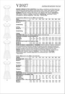 Sewing pattern Trumpet dress Vogue 2027