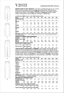 Schnittmuster langer Hüftrock Vogue 2032 Gr. 34-52