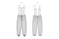 Schnittmuster figurbetonender Designeroverall Rachel Comey Vogue 2035 Gr. 32-50