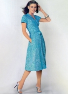 Schnittmuster langes Designerkleid Diane von Fürstenberg Vogue 2040 Gr. 32-50