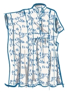 Sewing pattern Kaftan with stand-up collar in 2 lengths McCalls 8516