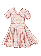 Sewing pattern Girls dress with wrap look McCalls 8520