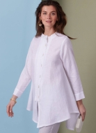 Schnittmuster weite Designerbluse, Zipfelbluse Katherine Tilton Butterick 6995 Gr. 34-52