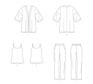 Sewing pattern Misses Set Jacket, Top, and Pants...