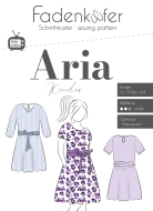 Sewing pattern Girls dress Aria with belt fadenkäfer...