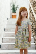 Sewing pattern Girls dress Aria with belt fadenkäfer...