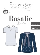 Schnittmuster Mädchenshirt Rosalie Blusenshirt...