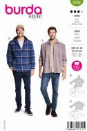 Sewing pattern Mens jacket includes shirt jacket with...