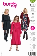 Sewing pattern Misses dress with cutout and Carmen...