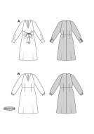 Sewing pattern Misses dress includes V-neck dress Burda 5777