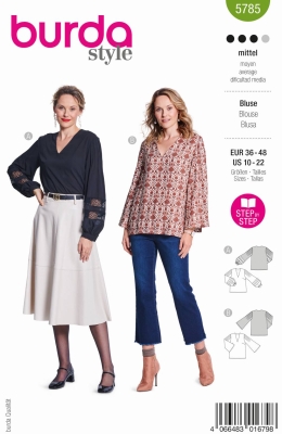 shirt-sewing-pattern-for-women-burda-5785-sewing-instructions