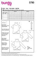 sweaters-for-women-sewingpattern-burda-5790-very easy-to-sew