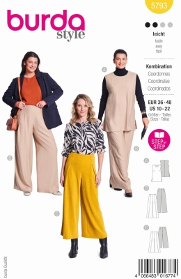 combination-sewing-pattern-for-women-burda-5793-sewing-instructions