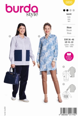 blouse-sewing-pattern-for-women-burda-5800-sewing-instructions