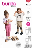 Sewing pattern Childrens pants with patches Burda 9222