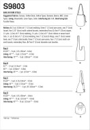 Schnittmuster praktische Umhängetasche Simplicity 9803 Gr. Einheitsgröße