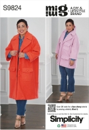 Sewing pattern Misses coat, Misses jacket Simplicity 9824