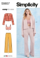 Sewing pattern Comfort set top, jacket, and pants...