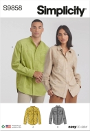 Sewing pattern Unisex shirt, Misses shirt, mens shirt...