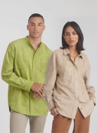 Sewing pattern Unisex shirt, Misses shirt, mens shirt...