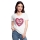 LoveSewTee T-Shirt für Damen weiß "I love Sewing" Herz