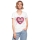 LoveSewTee T-Shirt für Damen weiß "I love Sewing" Herz