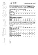 Sewing pattern Misses skirt with double-breasted button closure Vogue 2050