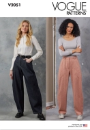 Sewing pattern Misses pants with high waist Vogue 2051