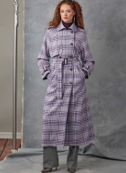 Sewing pattern Trench coat with storm flaps Vogue 2055