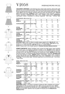 Sewing pattern Girls dress Vogue 2058