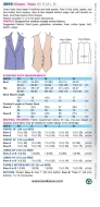 Sewing pattern KwikSew 3899 vest XS-S-M-L-XL