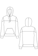 PDF-Schnittmuster kuscheliger Kapuzenpulli, Hoodie für Kinder, Damen und Herren schnittchen patterns Ada Gr. Einheitsgröße