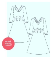 PDF-Schnittmuster romantisches Damenkleid mit...